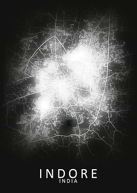 Indore India City Map