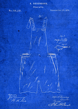 Overalls Vintage Patent