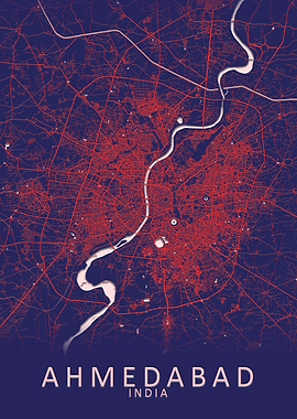 Ahmedabad India City Map