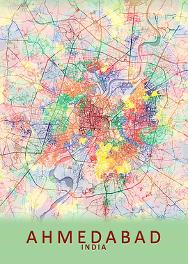 Ahmedabad India City Map