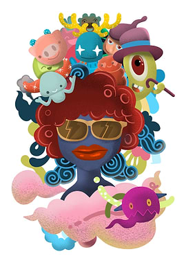 Cute Monsters group Set