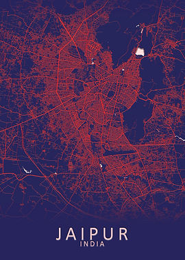 Jaipur India City Map
