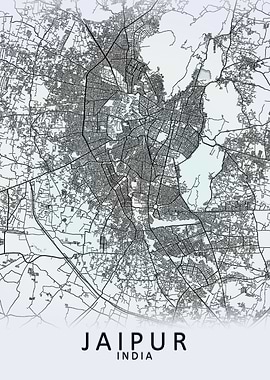 Jaipur India City Map