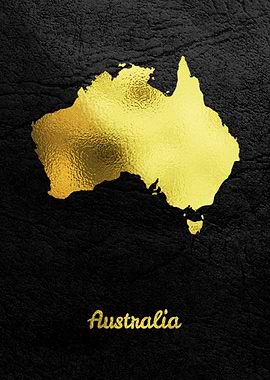 Golden Map Art Australia