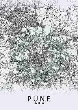 Pune India City Map