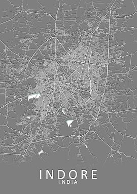 Indore India City Map