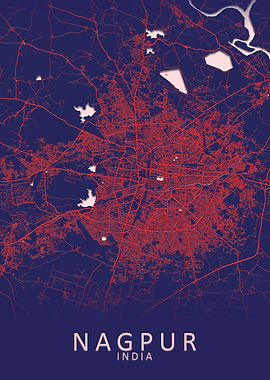 Nagpur India City Map