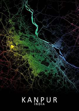 Kanpur India City Map