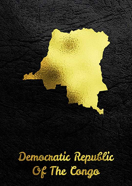 Golden Map Art DR Congo