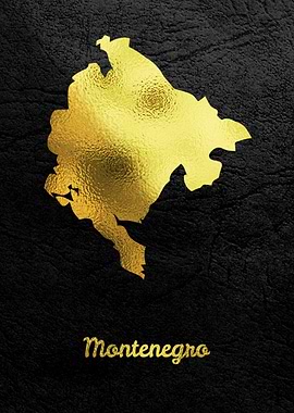 Golden Map Art Montenegro