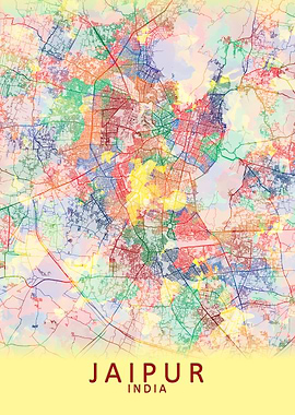 Jaipur India City Map