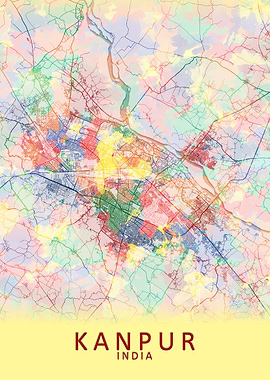 Kanpur India City Map