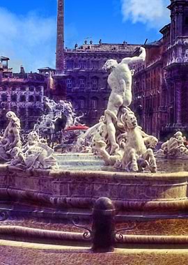 Vintage Italian Fountain