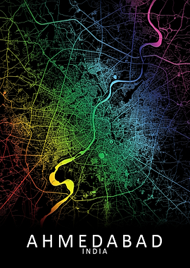 Ahmedabad India City Map