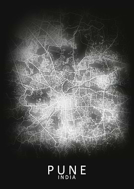 Pune India City Map