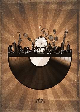 london skyline vinyl
