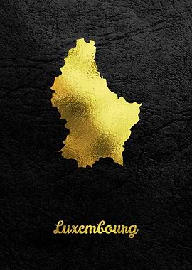 Golden Map Art Luxembourg