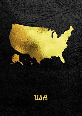 Golden Map Art USA