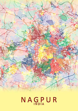 Nagpur India City Map