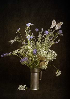 Still life with wildflower
