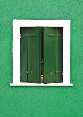 Green window in Venice