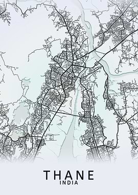 Thane India City Map