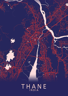 Thane India City Map