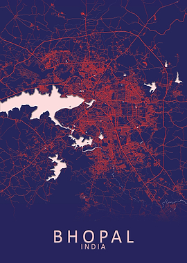 Bhopal India City Map