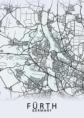 Furth Germany City Map