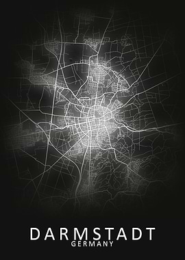 Darmstadt Germany City Map