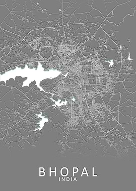 Bhopal India City Map
