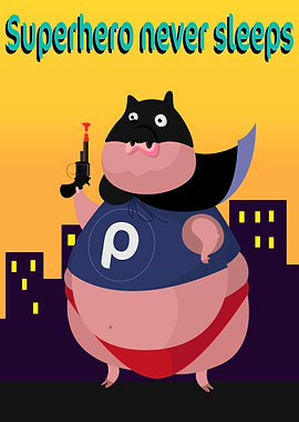 Superhero never sleeps