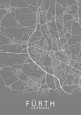 Furth Germany City Map