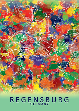 Regensburg Germany Map