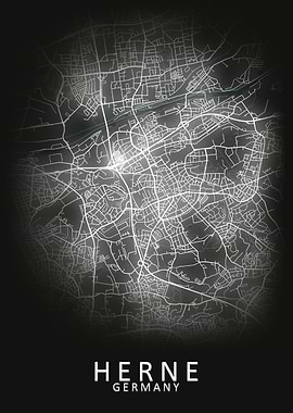 Herne Germany City Map
