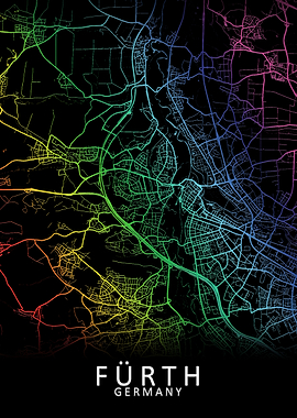 Furth Germany City Map