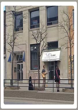 A Busker and His Audience