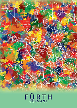 Furth Germany City Map