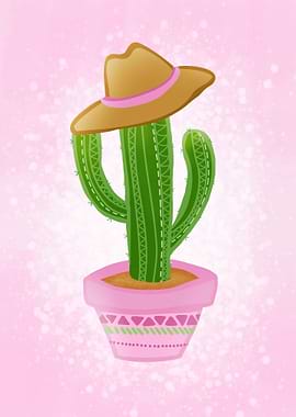 Cactus with sombrero