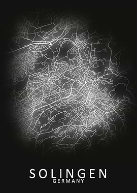 Solingen Germany City Map