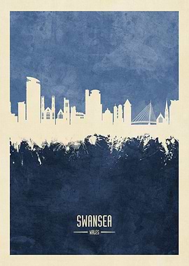 Swansea Wales Skyline