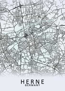 Herne Germany City Map