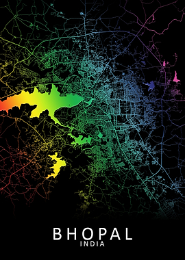 Bhopal India City Map