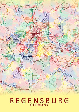 Regensburg Germany Map