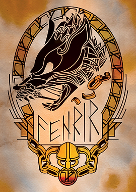 Fenrir Wolf portrait
