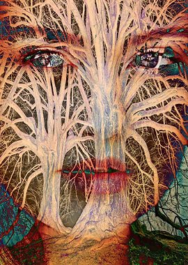 The girl in the trees