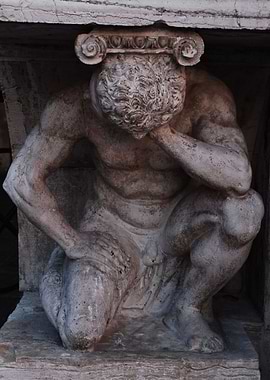 Thinking statue