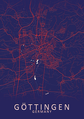 Gottingen Germany City Map