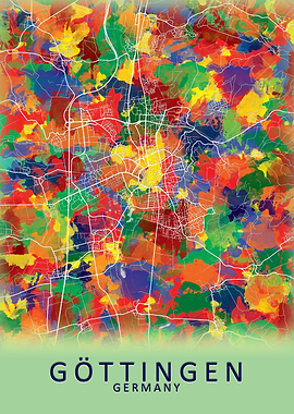 Gottingen Germany City Map