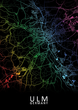 Ulm Germany City Map